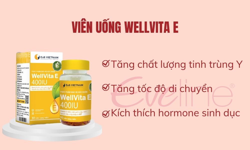Viên uống WellVita E giúp kích thích sản sinh hormone sinh dục nam giới