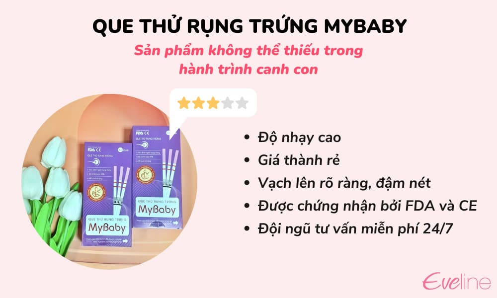 Que thử rụng trứng mybaby