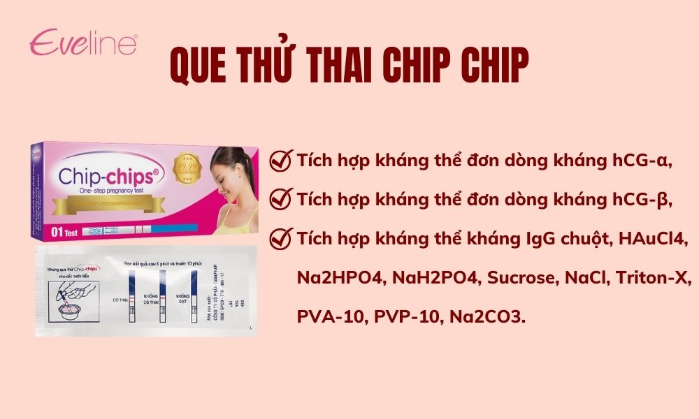 Que thử thai Chip Chip có 2 loại: Bản to (bản rộng 5mm) và bản nhỏ (bản hẹp 3mm)