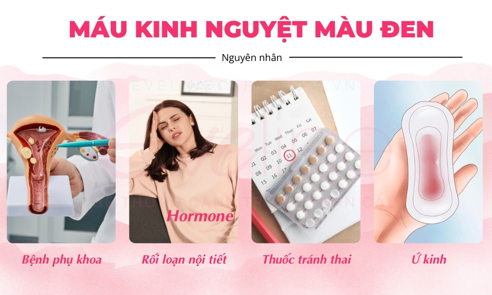 Một số nguyên nhân khiến màu kinh nguyệt màu nâu