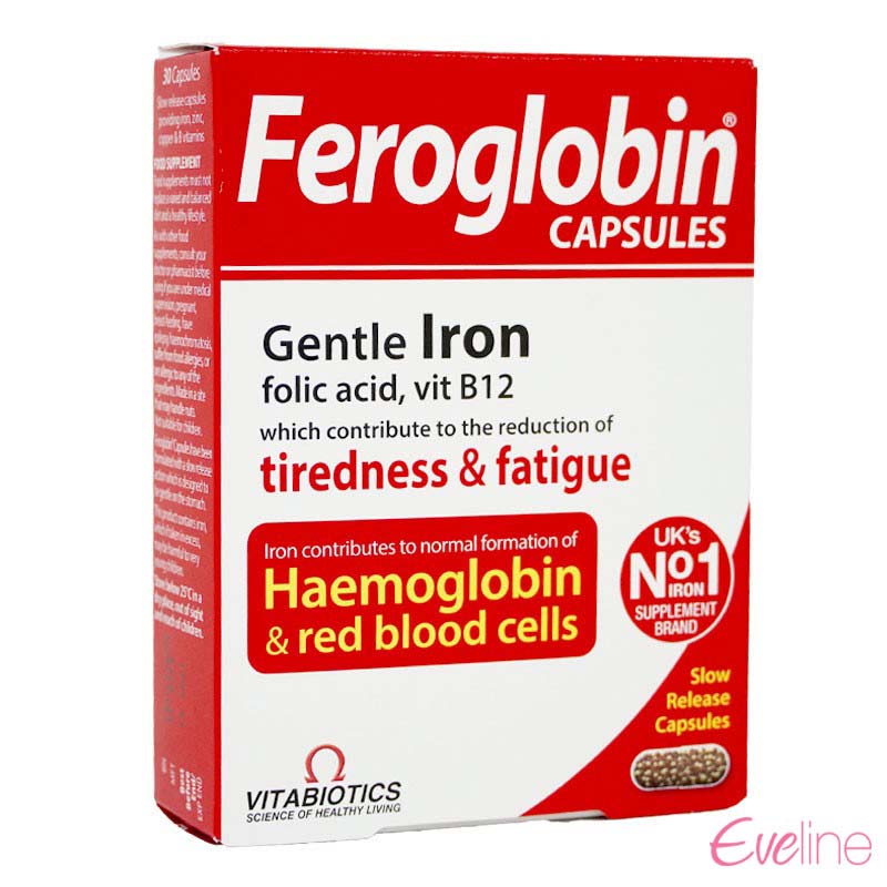 Sản phẩm Feroglobin giúp bổ sung thêm sắt cho bà bầu