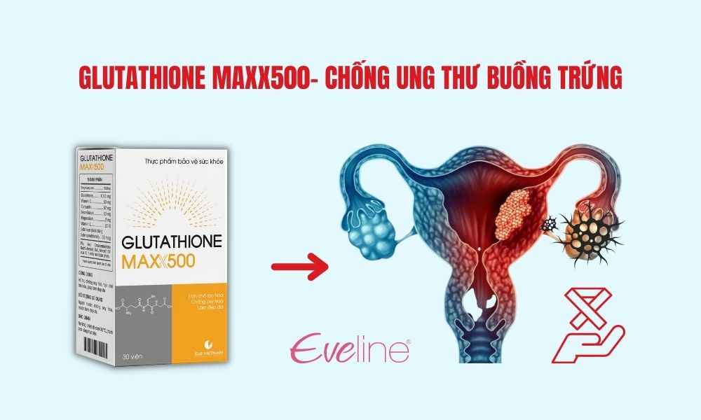 Bổ sung Glutathione Maxx500 giúp chống ung thư buồng trứng hiệu quả