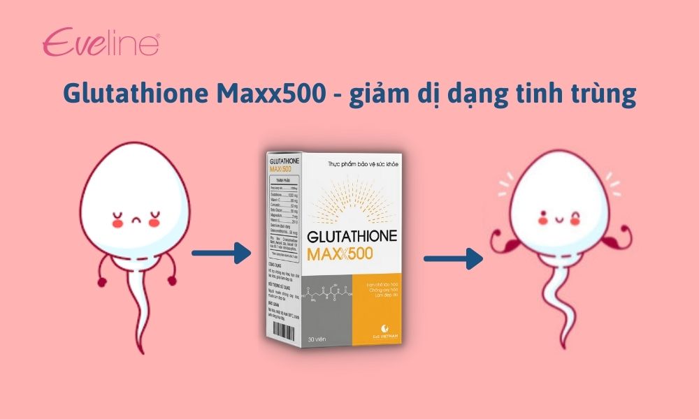 Viên uống Glutathione Maxx 500 giảm dị dạng tăng cơ hội thụ thai cho phái mạnh
