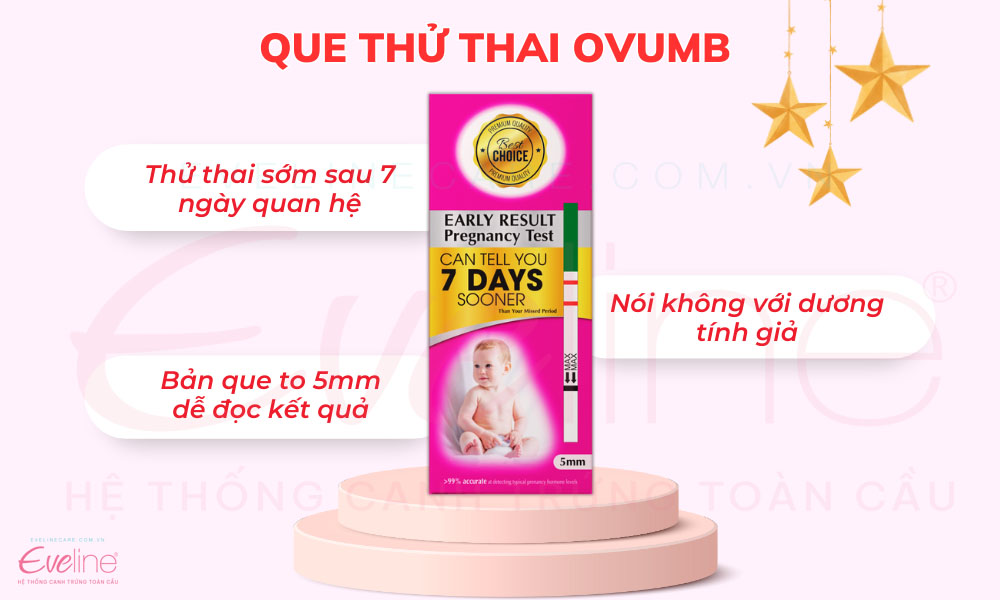 Que thử thai OvumB không chỉ mang lại độ chính xác cao, tốn ít chi phí mà còn có thể đảm bảo sự riêng tư cho các mẹ