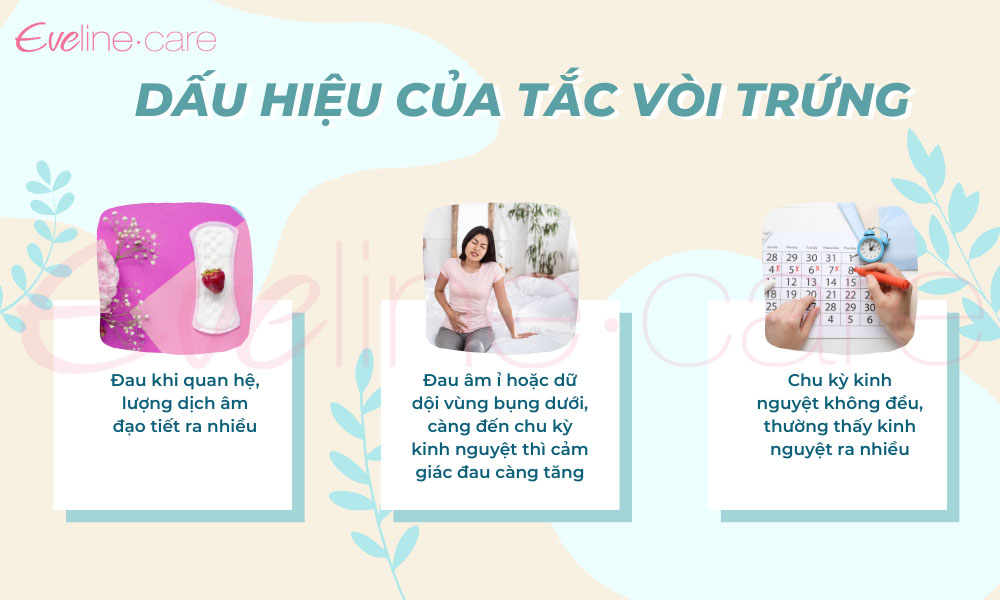 Tắc vòi trứng có những dấu hiệu nào?