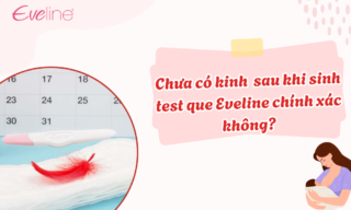chua co kinh tro lai sau sinh test que eveline chinh xac khong